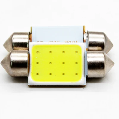 LED COB 12 SMD Festoon C5w 31 mm 36 mm 39 mm 41 mm Placa de matrícula LED Luz del coche